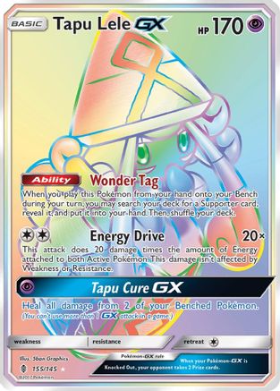 Tapu Lele GX (Secret) 155  - Holofoil SM  Guardians Rising - Secret Rare