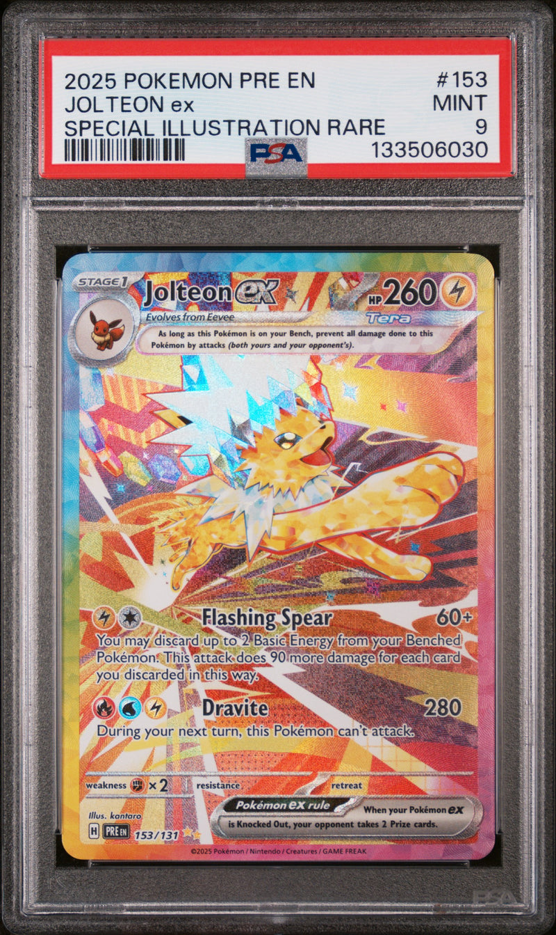 2025 Pokemon Jolteon ex #153/131 PSA 9