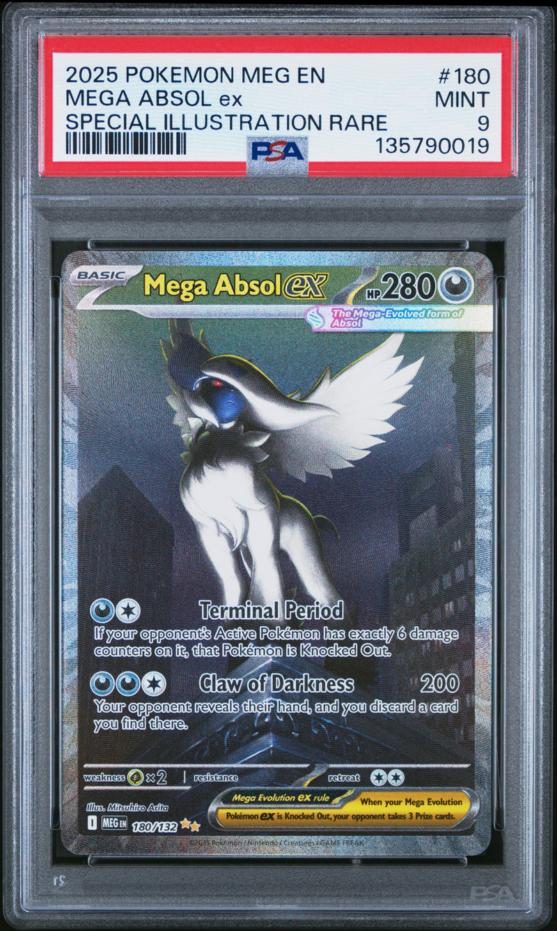 Pokemon: Mega Absol EX Special Illustration Rare SIR 180/132 PSA 9