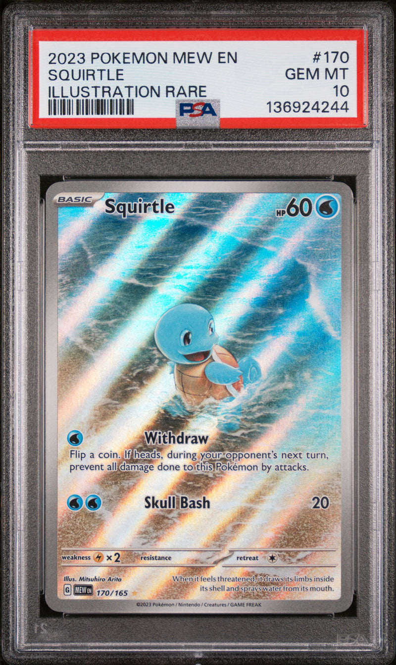 Pokemon 151 Squirtle 170/165 Sv: Scarlet & Violet 151 Holo PSA 10