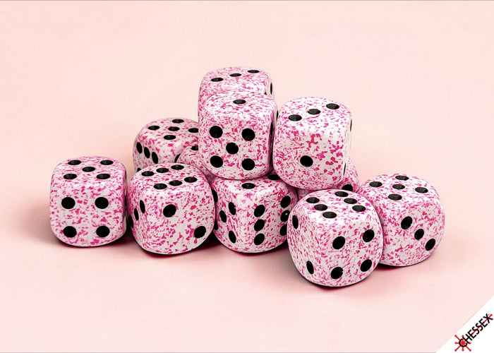 Speckled 12D6 Pink 16mm (Pre-Order)