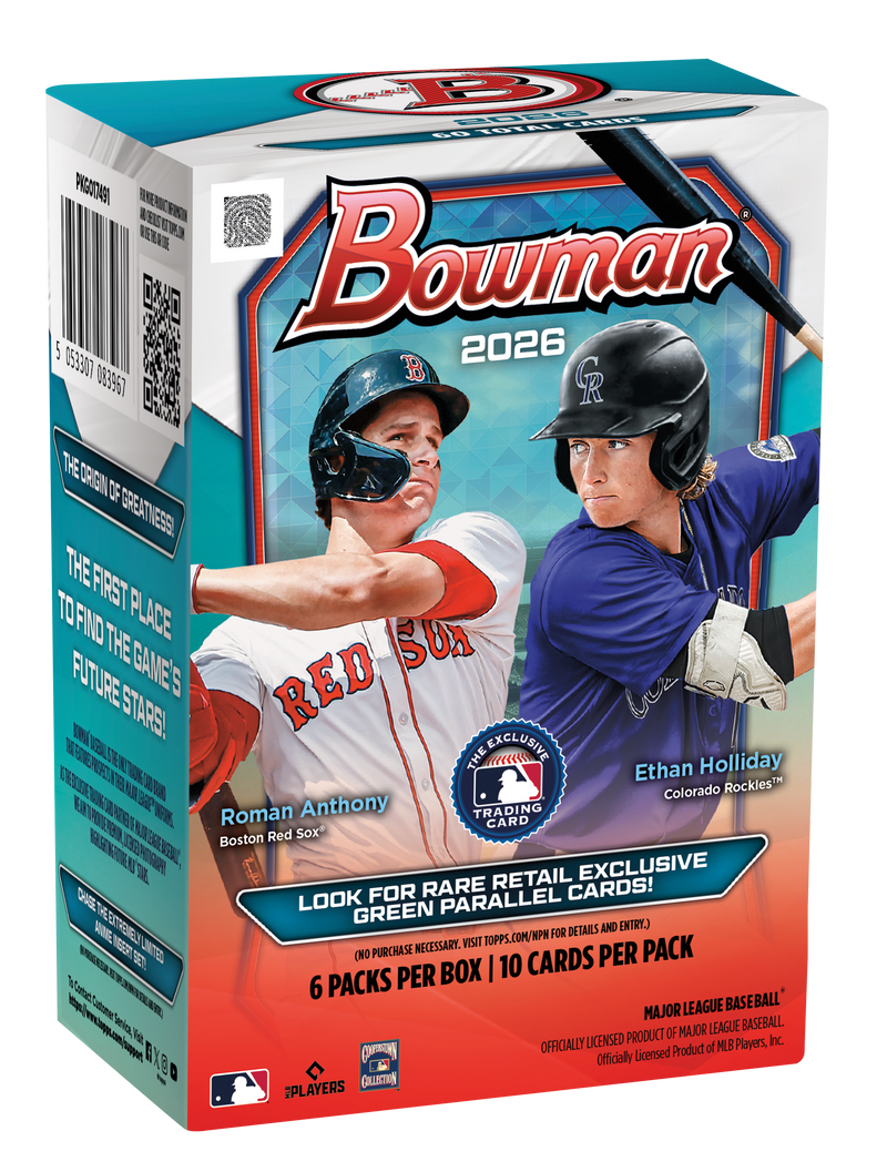2026 Topps Bowman MLB Baseball Value Box