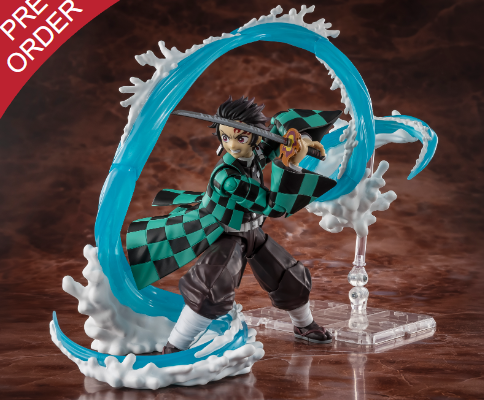 Tamashii Nations Demon Slayer Tanjiro Kamado and Giyu Tomioka Water Breathing Effect Set (Pre-Order)
