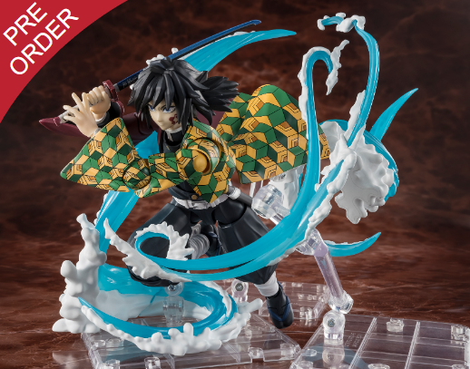 Tamashii Nations Demon Slayer Tanjiro Kamado and Giyu Tomioka Water Breathing Effect Set (Pre-Order)
