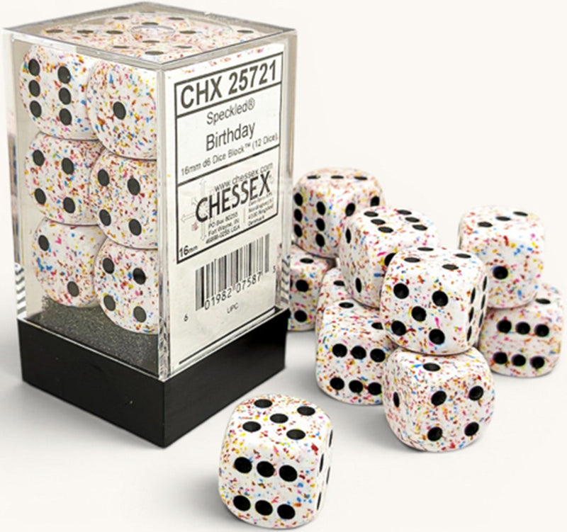 Speckled 12D6 Birthday 16mm (Pre-Order)