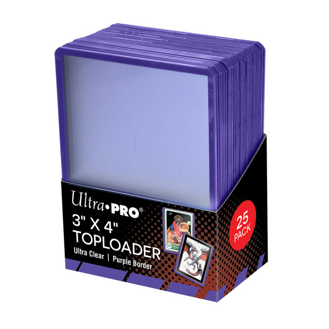 Ultra Pro - Toploader 25ct - 35pt - Purple Border