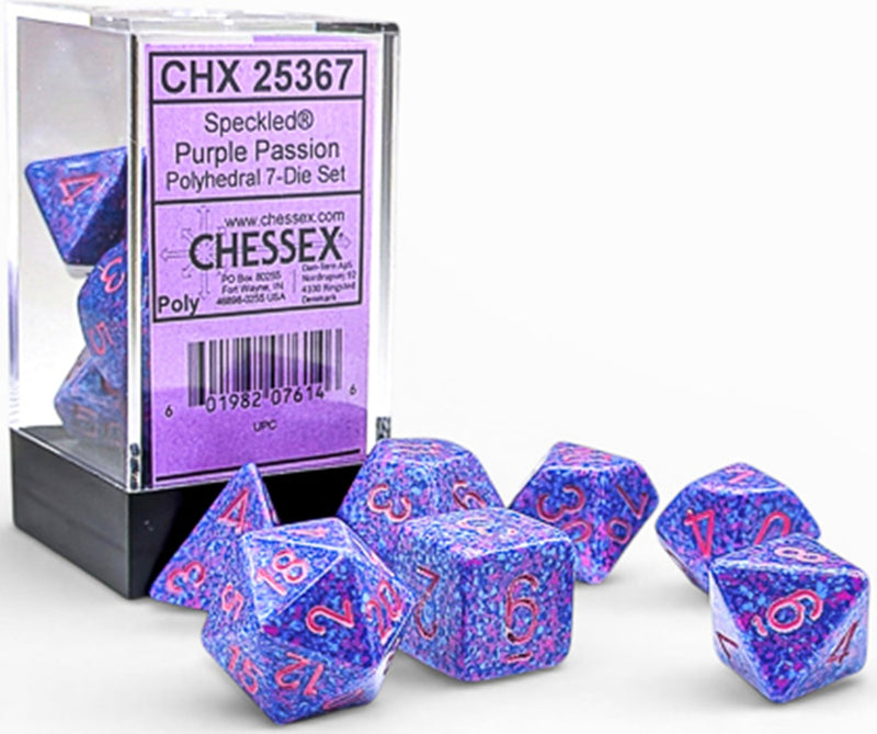 Speckled 7-Die Set Polyhedral Purple Passion (Pre-Order)
