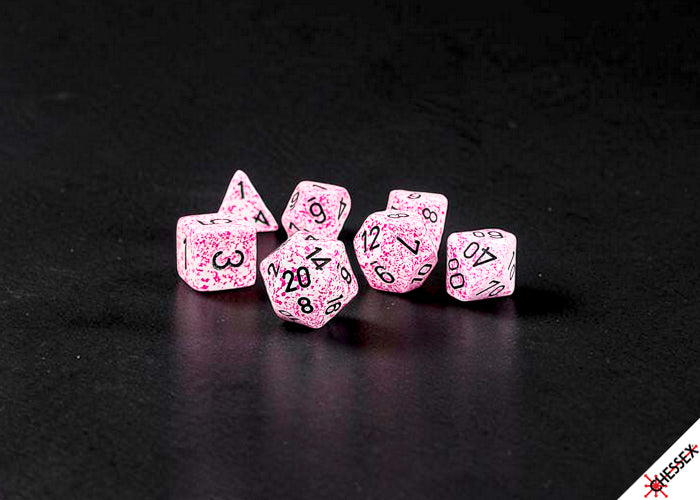 Speckled 7-Die Set Polyhedral Pink (Pre-Order)