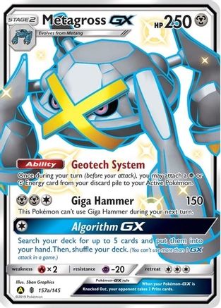 Metagross GX 157a/145  - Holofoil Alternate Art Promos - Promo