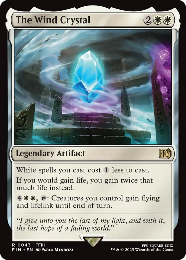 The Wind Crystal (FIN-043) - FINAL FANTASY Foil