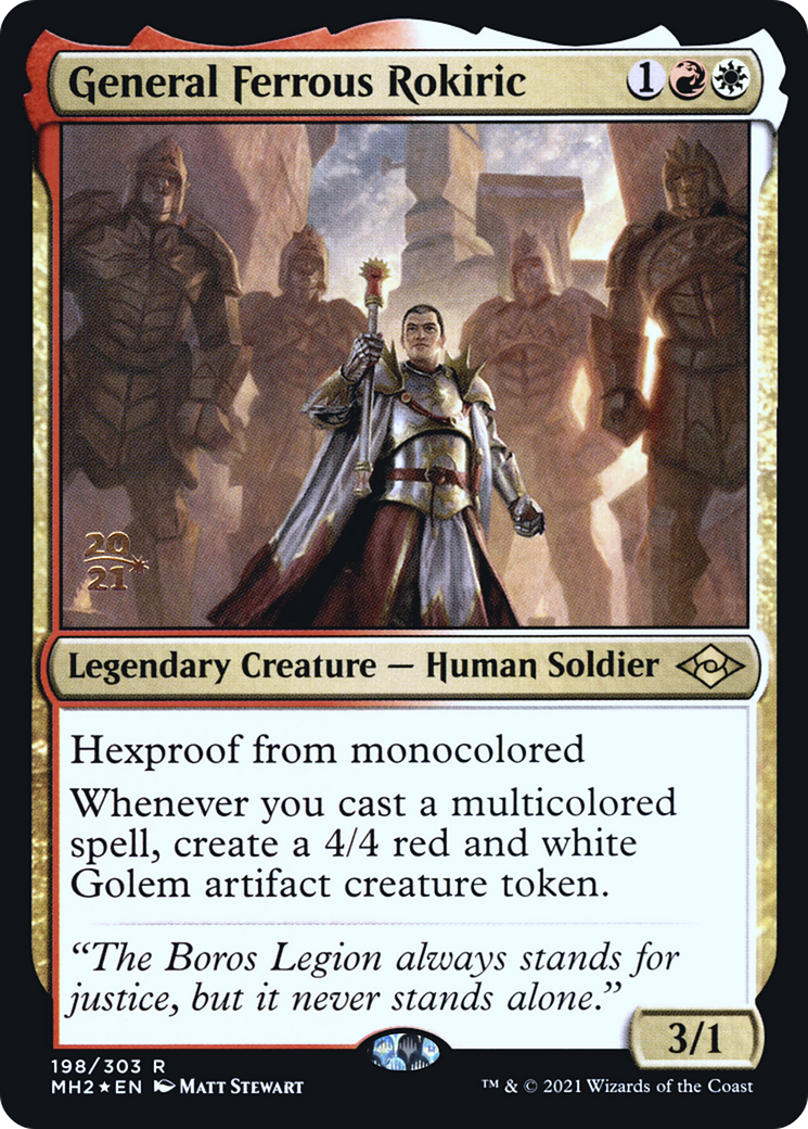 General Ferrous Rokiric (PRE-198) - Modern Horizons 2 Promos Foil