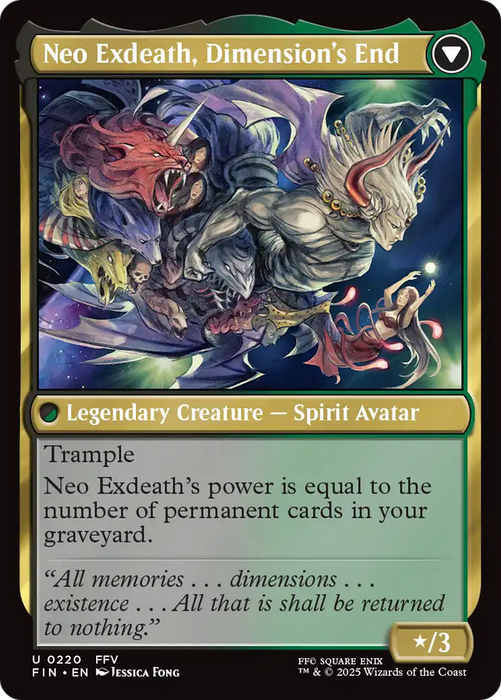 Exdeath, Void Warlock // Neo Exdeath, Dimension's End (FIN-220) - FINAL FANTASY
