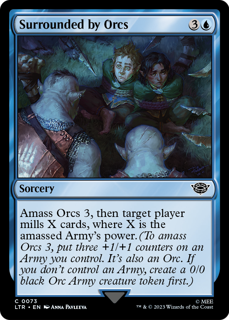 Surrounded by Orcs (LTR-073) - The Lord of the Rings: Tales of Middle-earth Foil