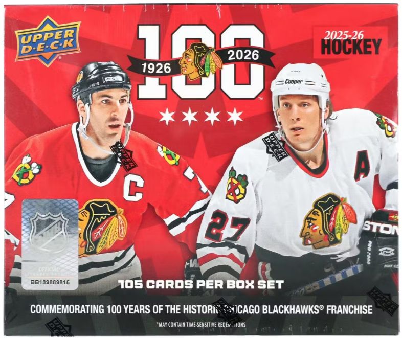Upper Deck Chicago Blackhawks Centennial Hobby Box 2025-26