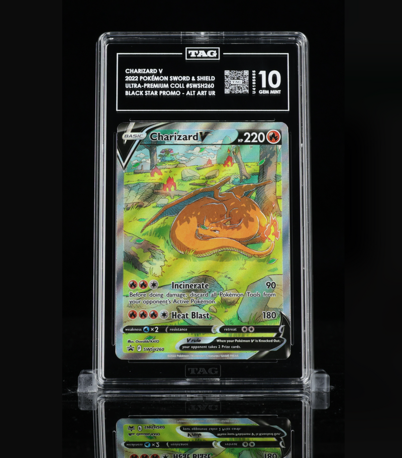 2022 English Pokemon Charizard V SWSH260 TAG 10