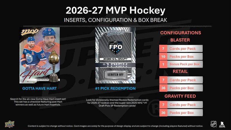Upper Deck 2026-27 MVP Hockey Blaster Box