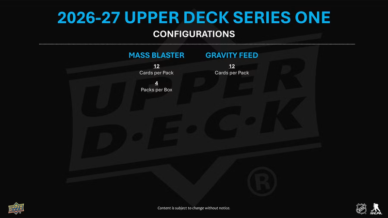 2026-27 Upper Deck Series 1 Hockey Tin