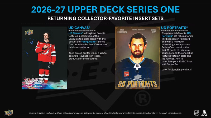 2026-27 Upper Deck Series 1 Hockey Tin