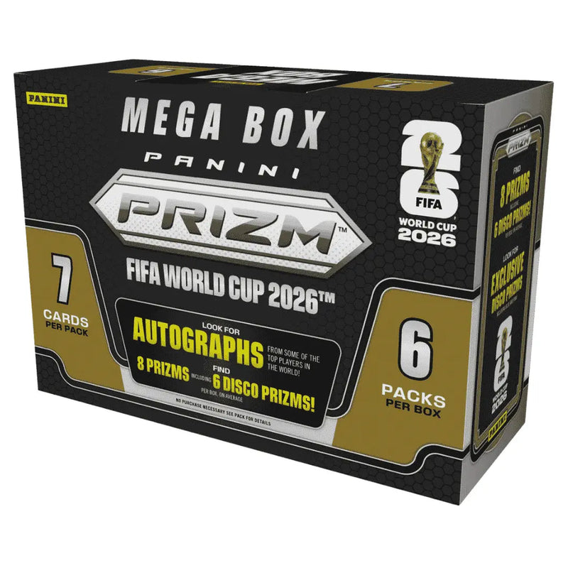 Panini Prizm 2026 FIFA World Cup Soccer Mega Hobby Box