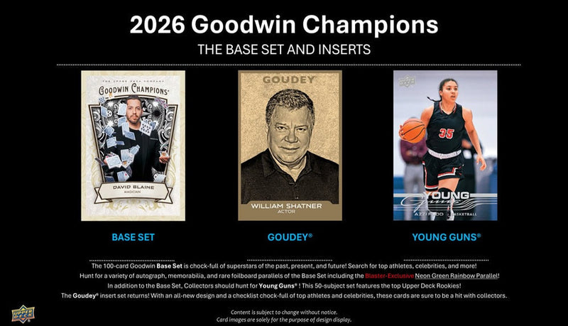 Upper Deck 2026 Goodwin Champions Blaster Box