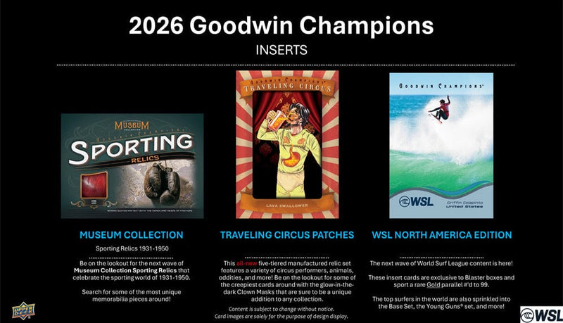 Upper Deck 2026 Goodwin Champions Blaster Box