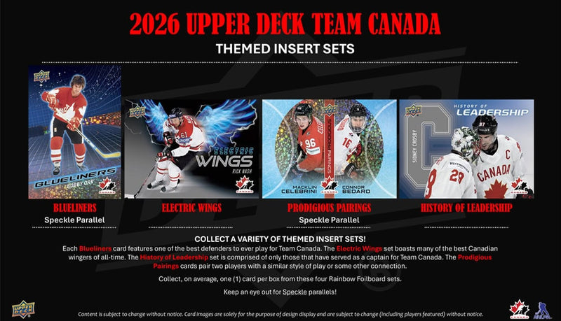 2026 Upper Deck Team Canada Hockey Blaster Box