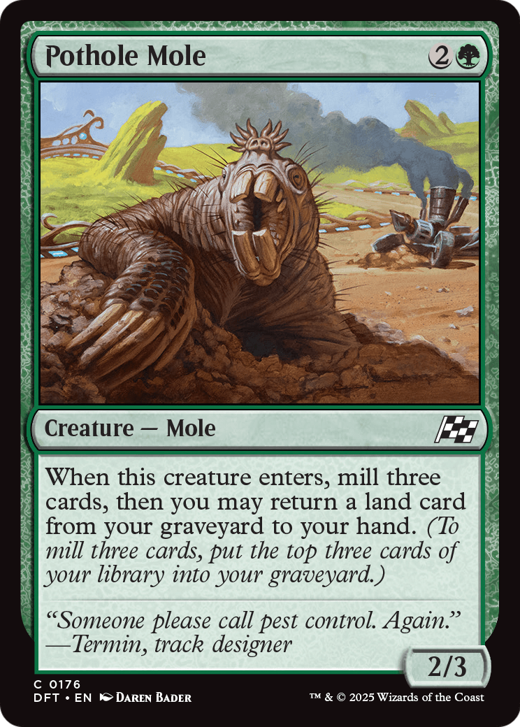 Pothole Mole (DFT-176) - Aetherdrift Foil