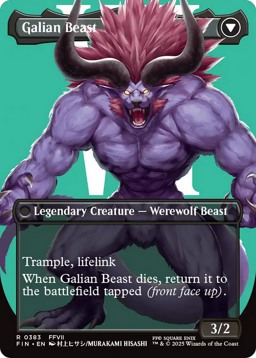 Vincent Valentine // Galian Beast (FIN-383) - FINAL FANTASY (Borderless)