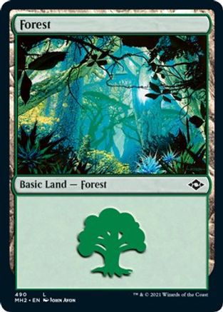 Forest (490) (Foil Etched) (MH2-490) - Modern Horizons 2 Foil