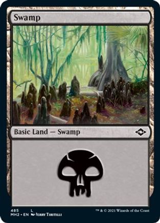 Swamp (485) (Foil Etched) (MH2-485) - Modern Horizons 2 Foil