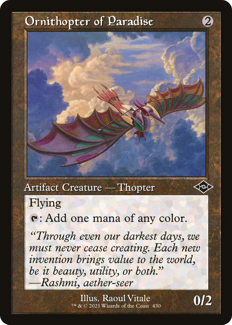 Ornithopter of Paradise (Retro Frame) (MH2-430) - Modern Horizons 2