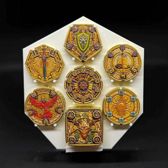 Flipdie Paladin Metal Dice Coin Set (Pre-Order)