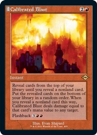 Calibrated Blast (Retro Frame) (Foil Etched) (MH2-405) - Modern Horizons 2: (tombstone) Foil