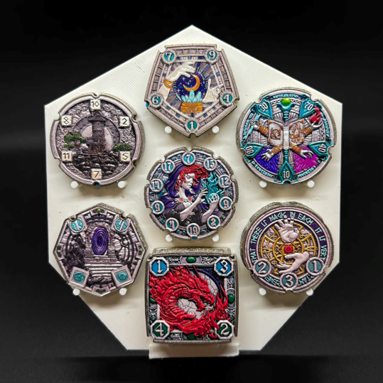 Flipdie Mage Metal Dice Coin Set (Pre-Order)