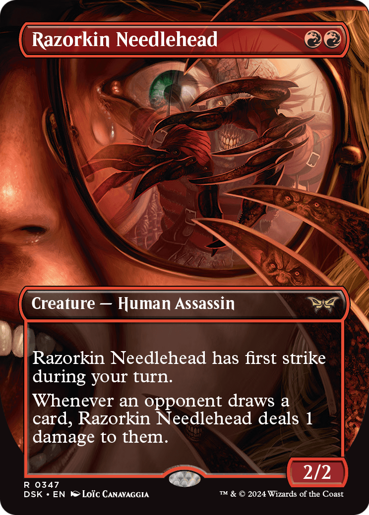 Razorkin Needlehead (Borderless) (DSK-347) - Duskmourn: House of Horror (Borderless)