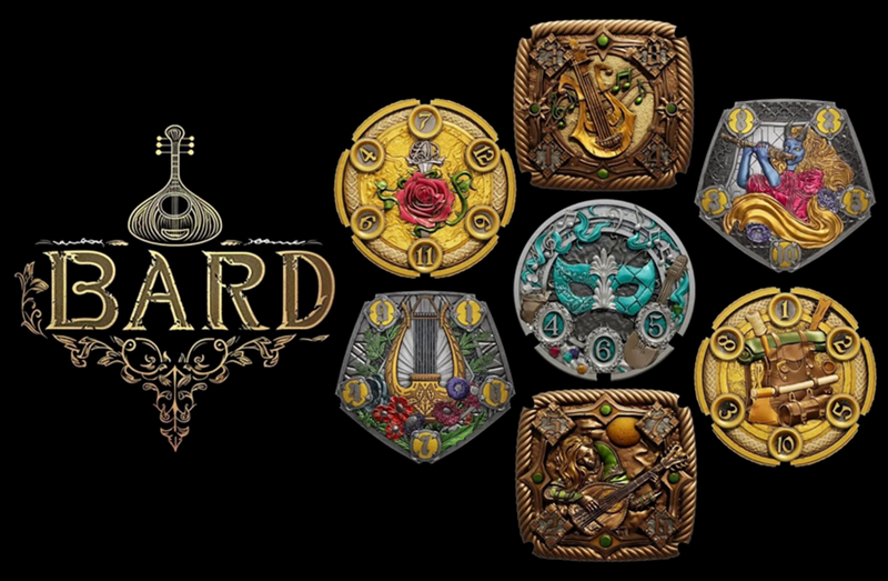 Flipdie Bard Metal Dice Coin Set (Pre-Order)