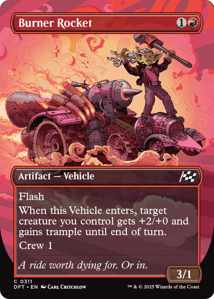Burner Rocket (Borderless) (DFT-311) - Aetherdrift (Borderless) Foil
