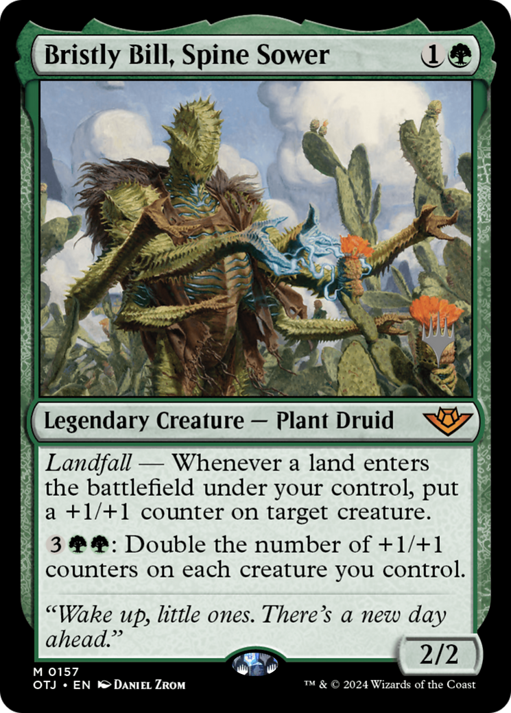 Bristly Bill, Spine Sower (PPOTJ-157P) - Outlaws of Thunder Junction Promos Foil