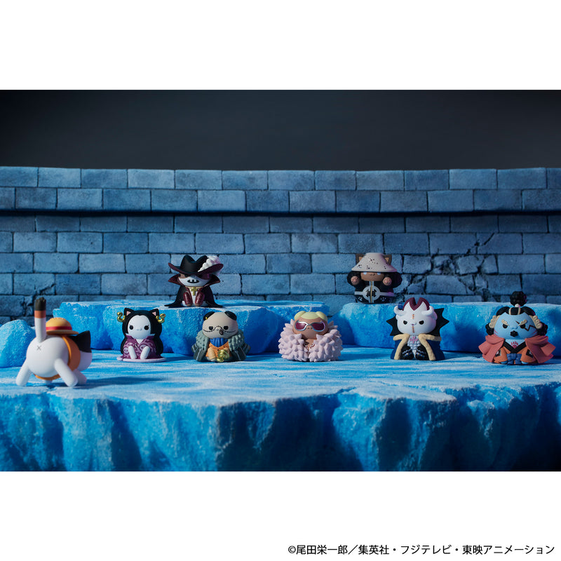 Megahouse One Piece Nyan Piece Nyan Luffy & The Seven Warlords of the Sea (Repeat) Mega Cat (Pre-Order)