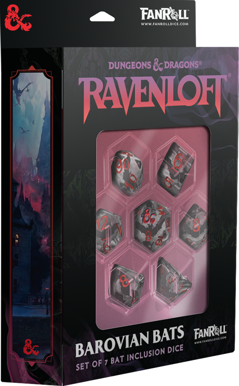 DND Ravenloft Inclussion Dice Set: Bats (Pre-Order)