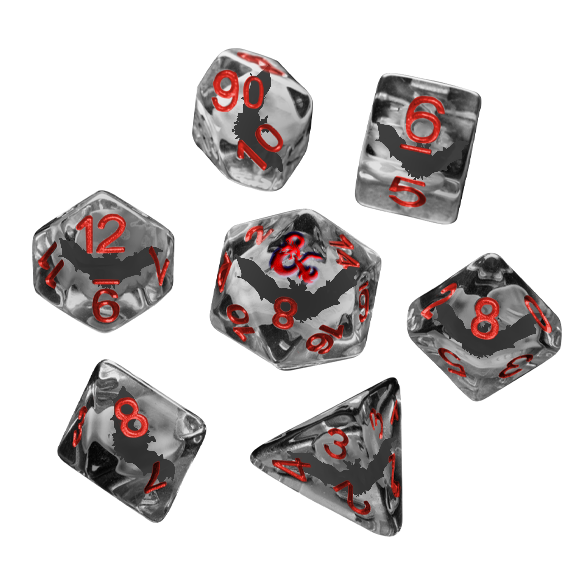 DND Ravenloft Inclussion Dice Set: Bats (Pre-Order)