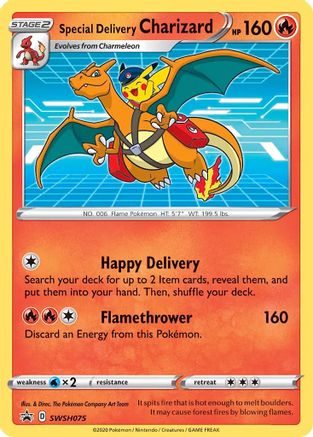 Special Delivery Charizard SWSH075  - Holofoil SWSH Sword & Shield Promo Cards - Promo (Sealed)