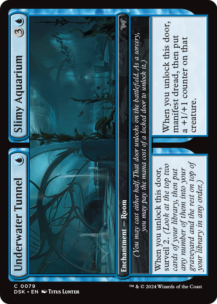 Underwater Tunnel // Slimy Aquarium (DSK-079) - Duskmourn: House of Horror
