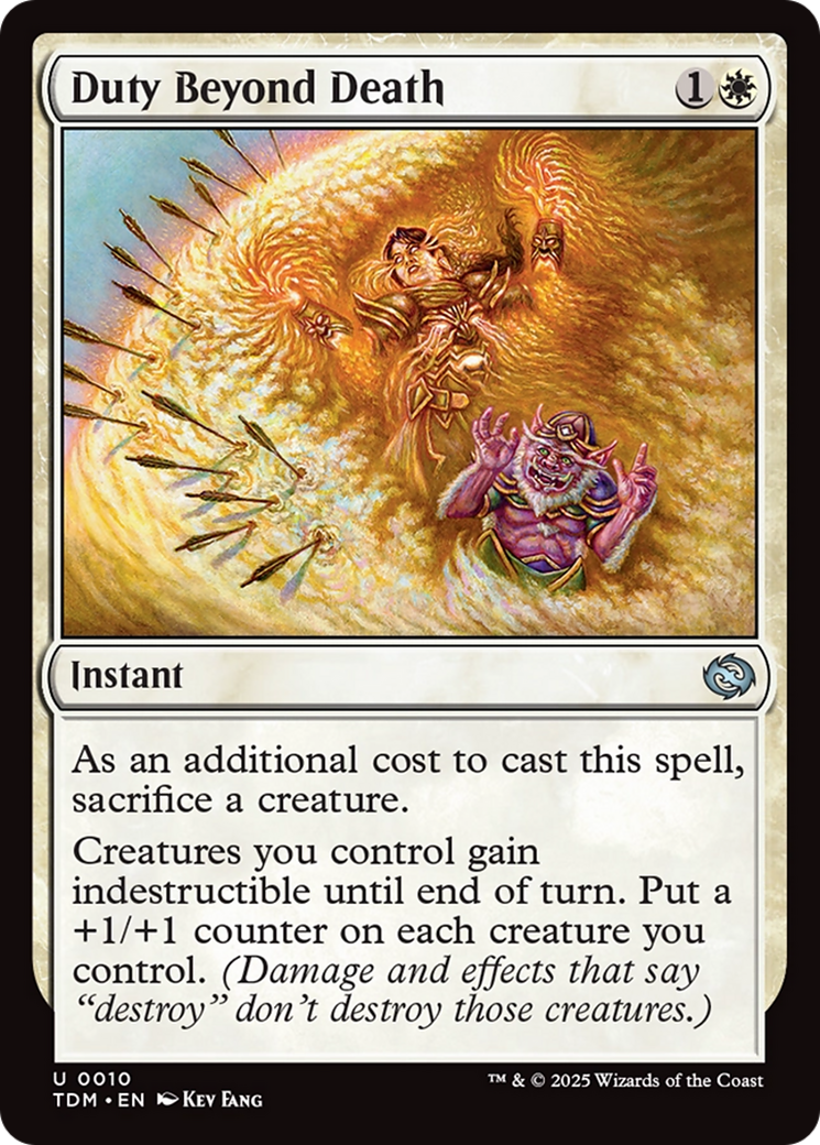Duty Beyond Death (TDM-010) - Tarkir: Dragonstorm Foil