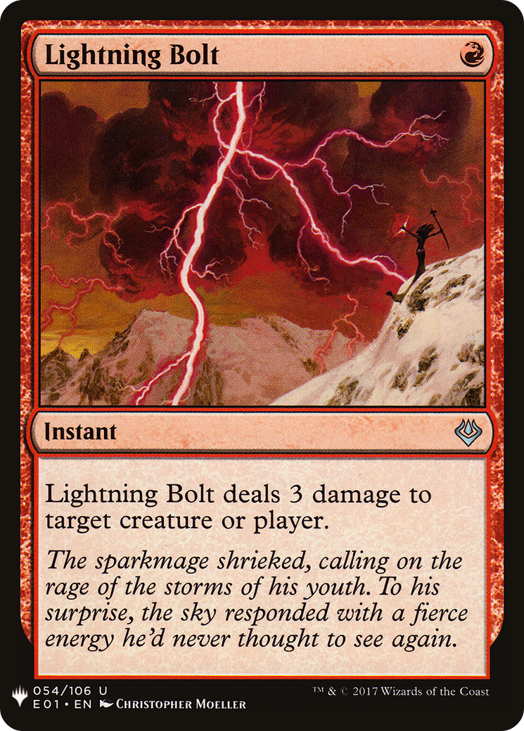 Lightning Bolt (LIST-E01-54) - The List