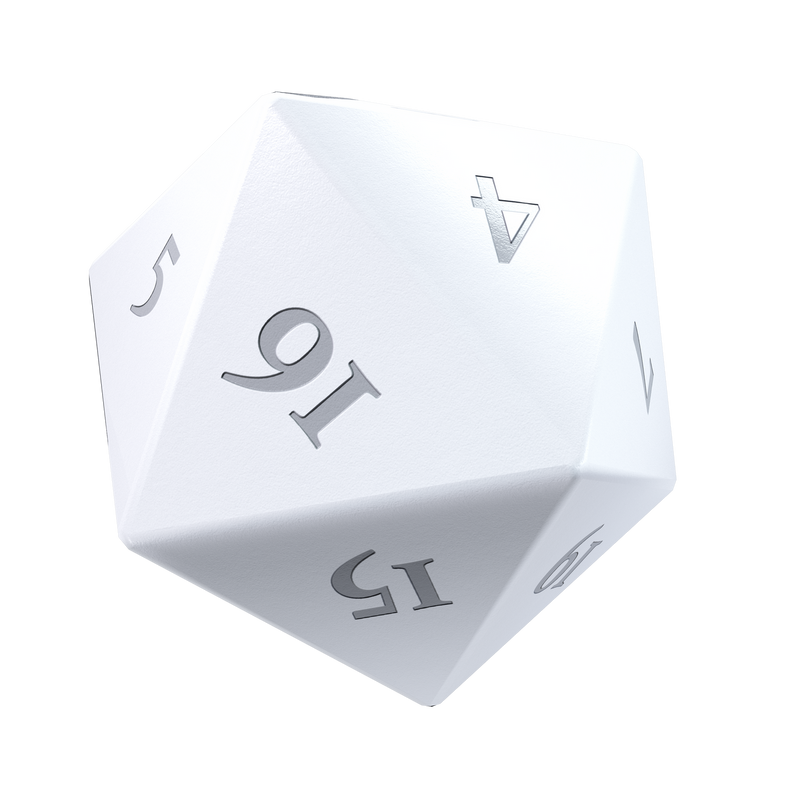 Up Dice Heavy Metal Vivid White (Pre-Order)