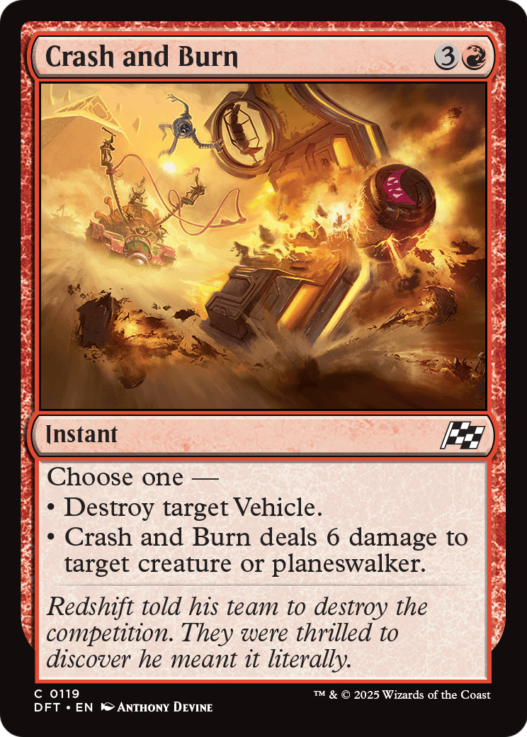 Crash and Burn (DFT-119) - Aetherdrift