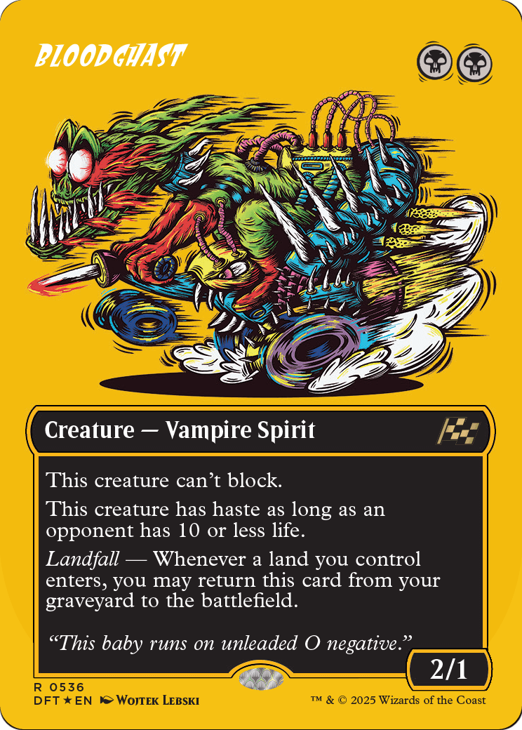 Bloodghast (Borderless) (First-Place Foil) (DFT-536) - Aetherdrift (Borderless) Foil
