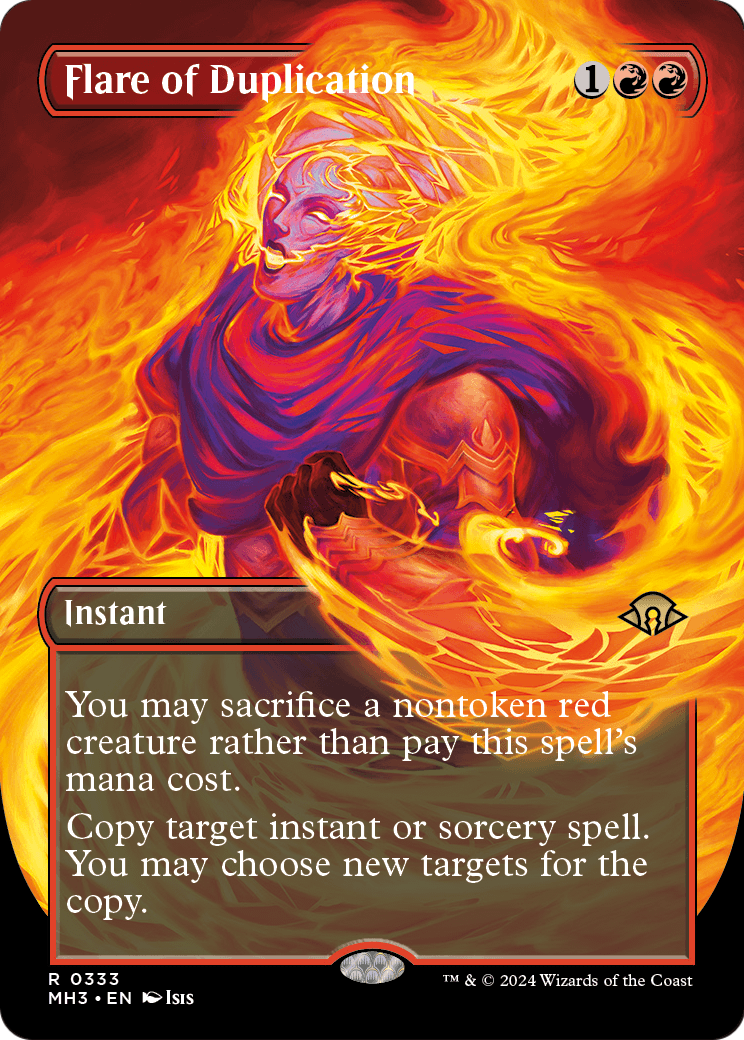 Flare of Duplication (Borderless) (MH3-333) - Modern Horizons 3 (Borderless) Foil