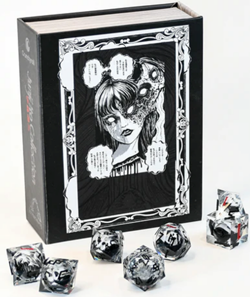 Junji Ito Grey Liquid Core Dice Set (Pre-Order)